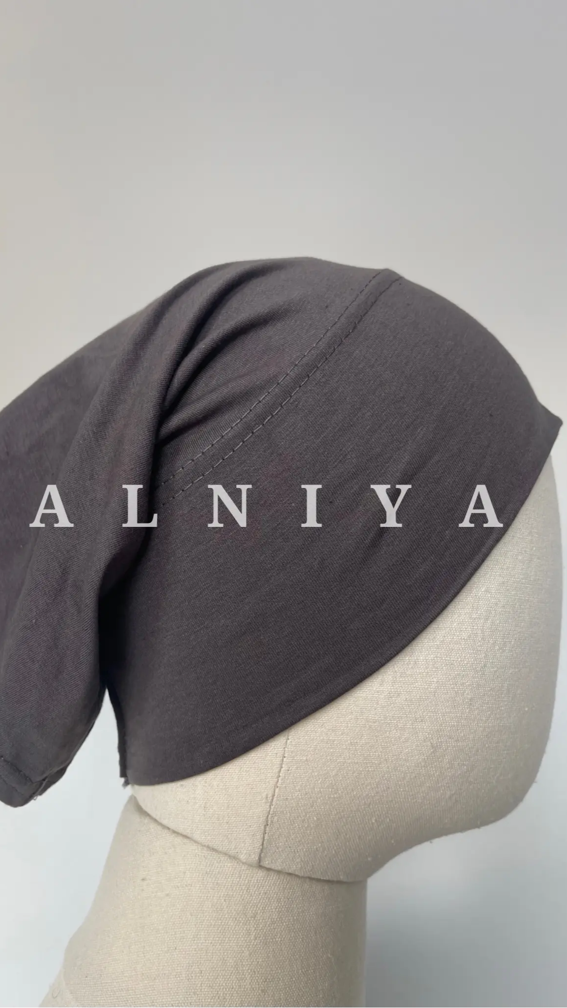 BONNET TUBE GRIS FONCÉ