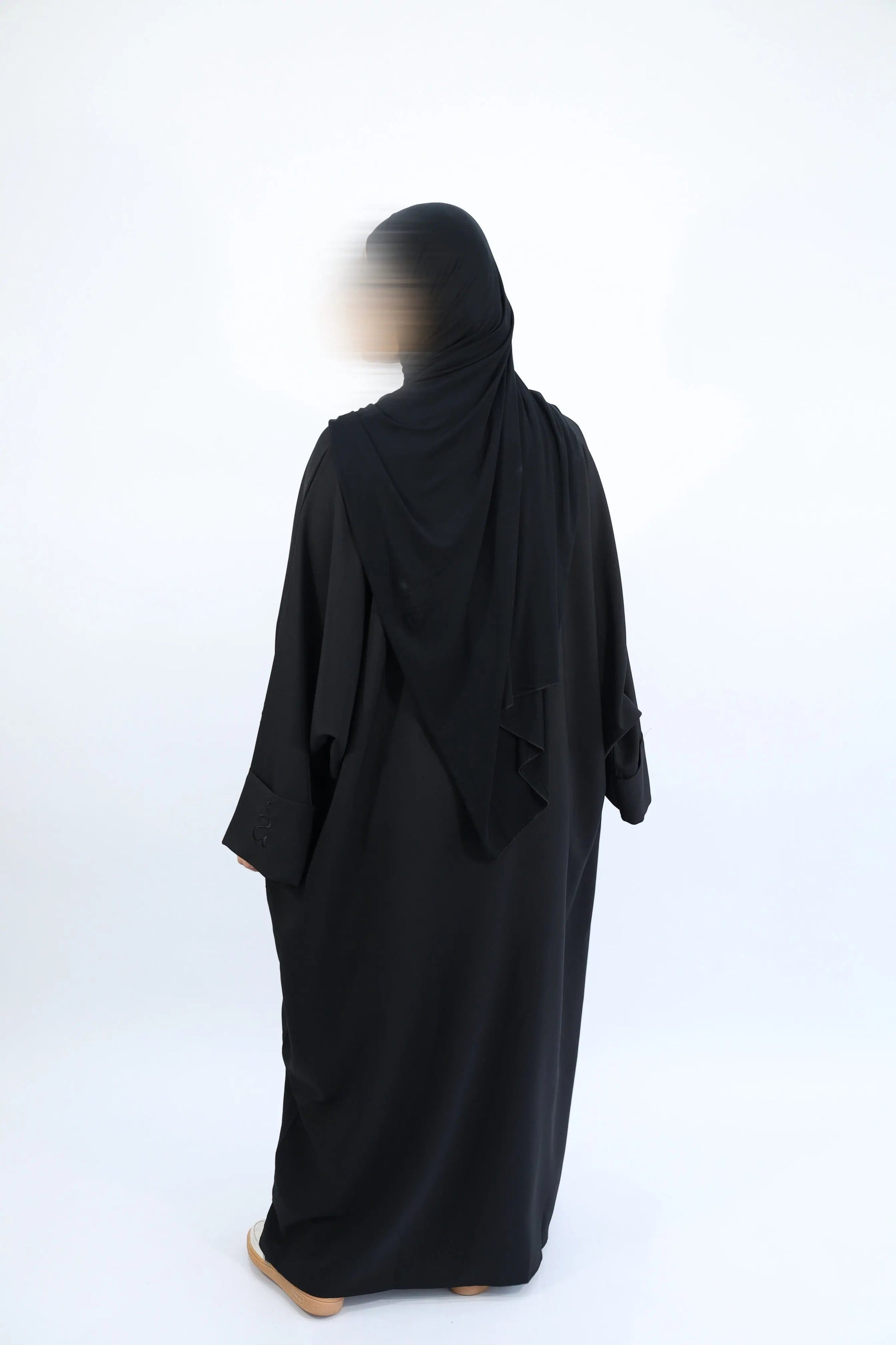 ABAYA EN CRÊPE STRETCH AVEC POCHES - YÜSRA