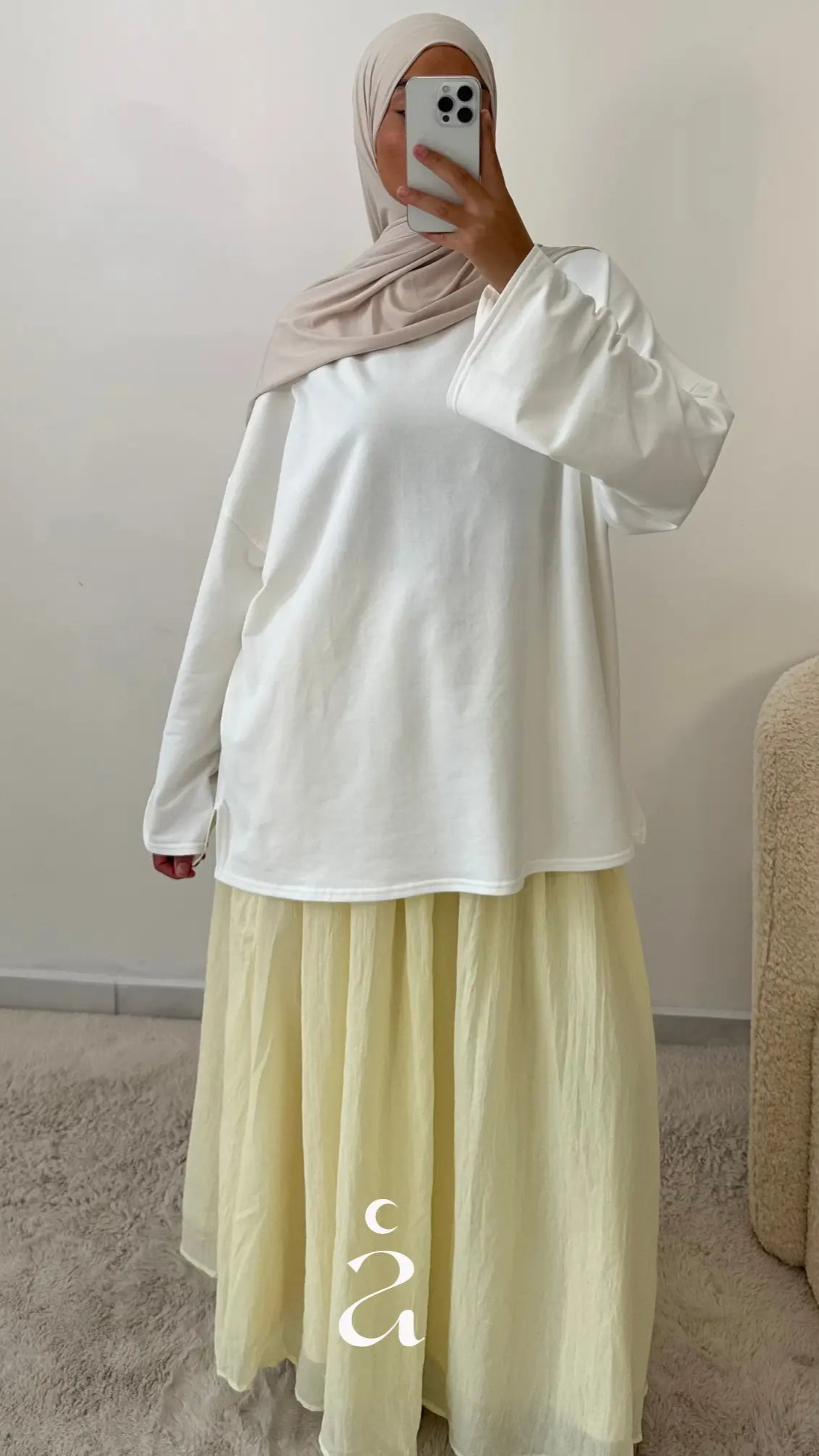 JUPE VOILE DE COTON - MOUNIA