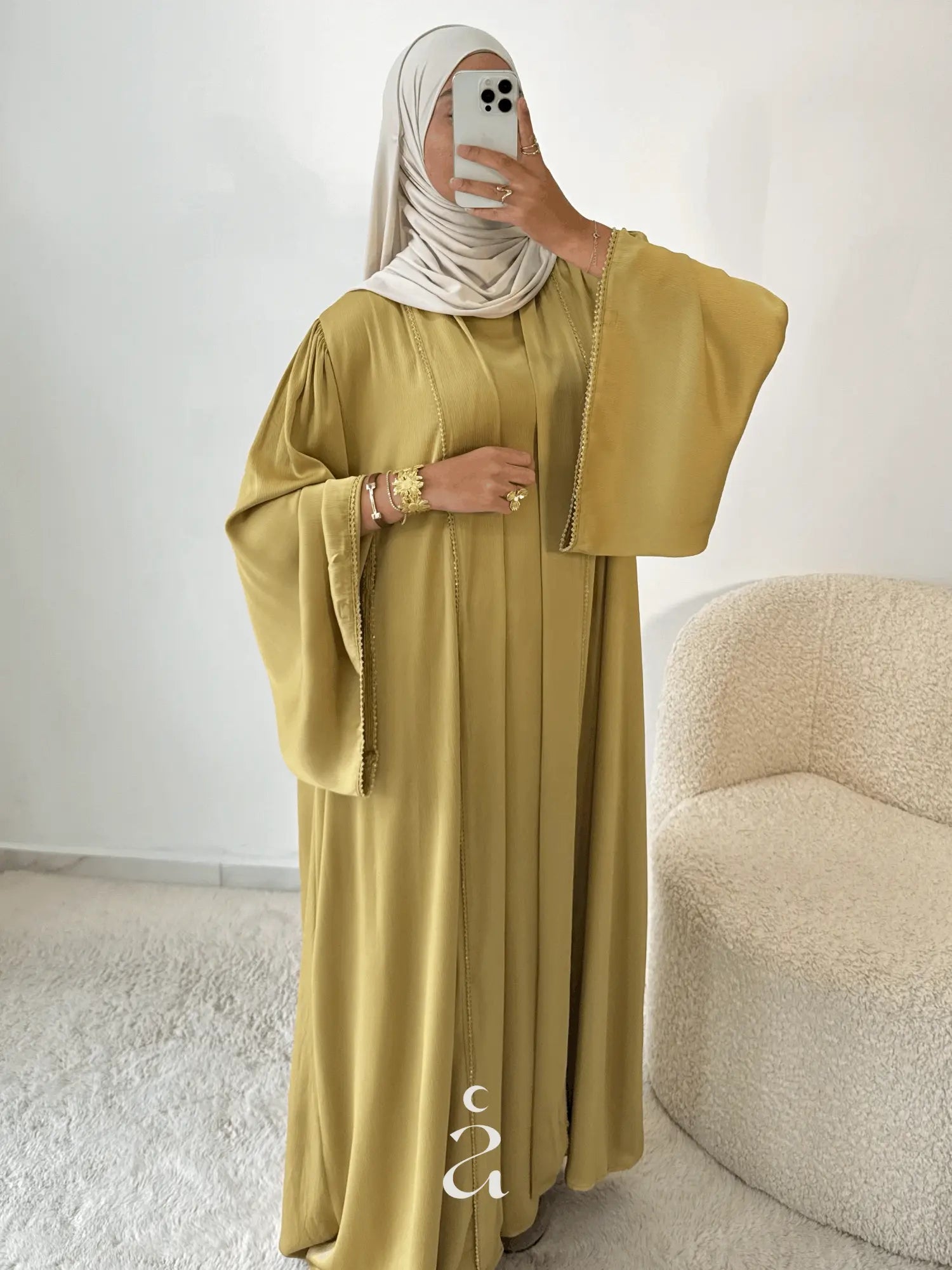 ENSEMBLE SATIN FROISSÉ - AMEENA