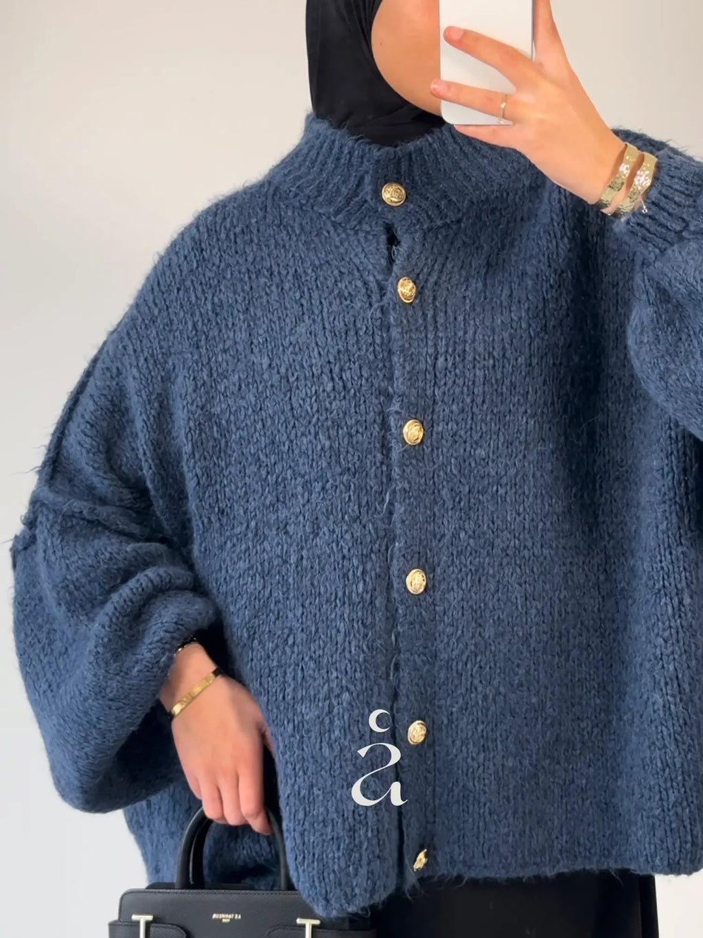 GILET OVERSIZE - BOUTONNIÈRE