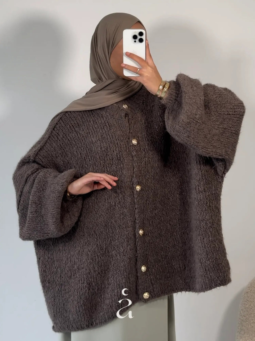 GILET OVERSIZE - BOUTONNIÈRE