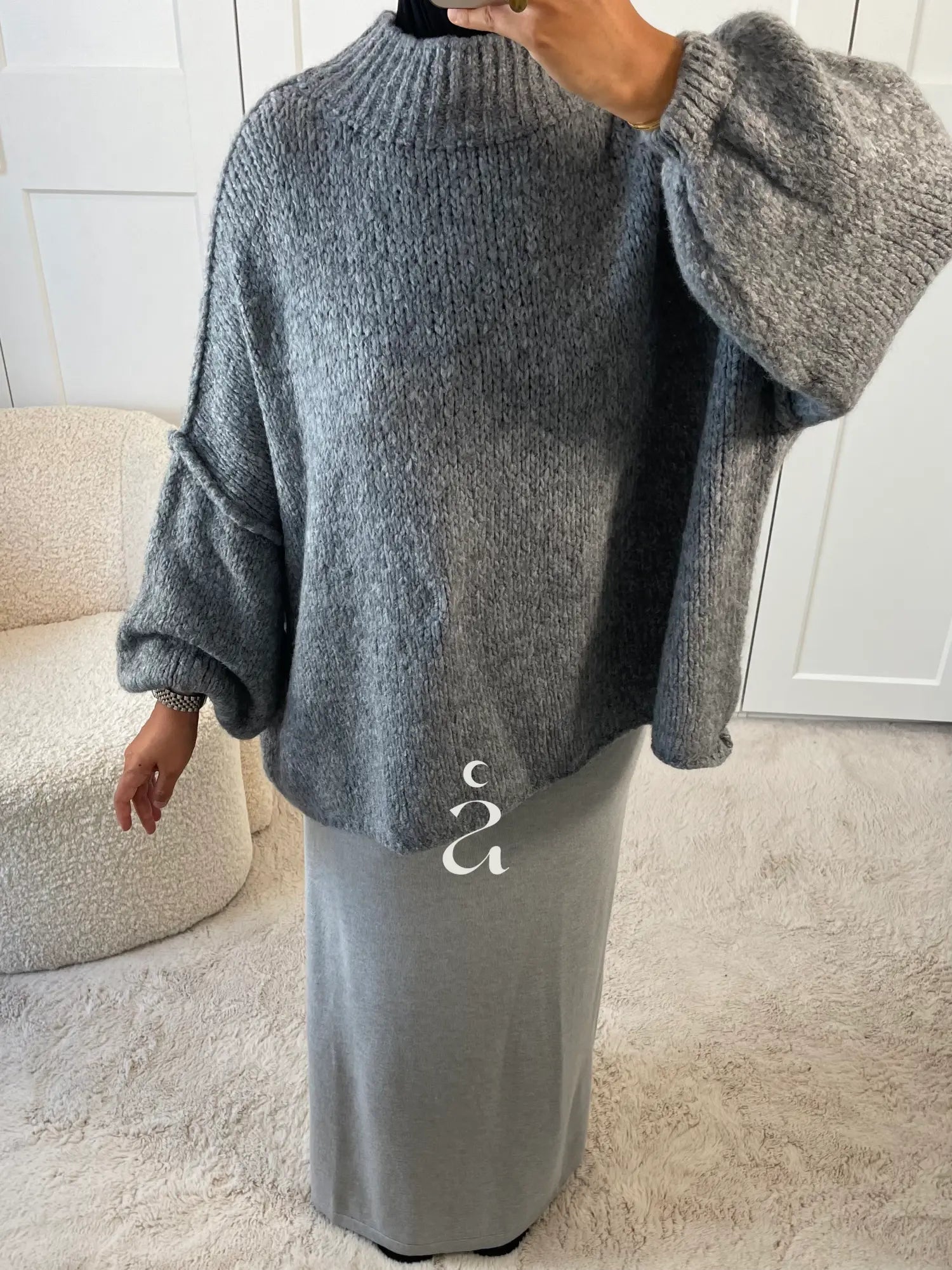 PULL OVERSIZE - TRICOTÉ