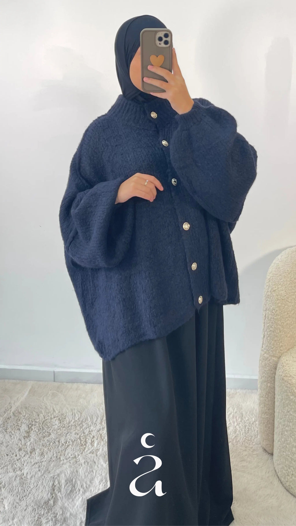 GILET OVERSIZE - BOUTONNIÈRE