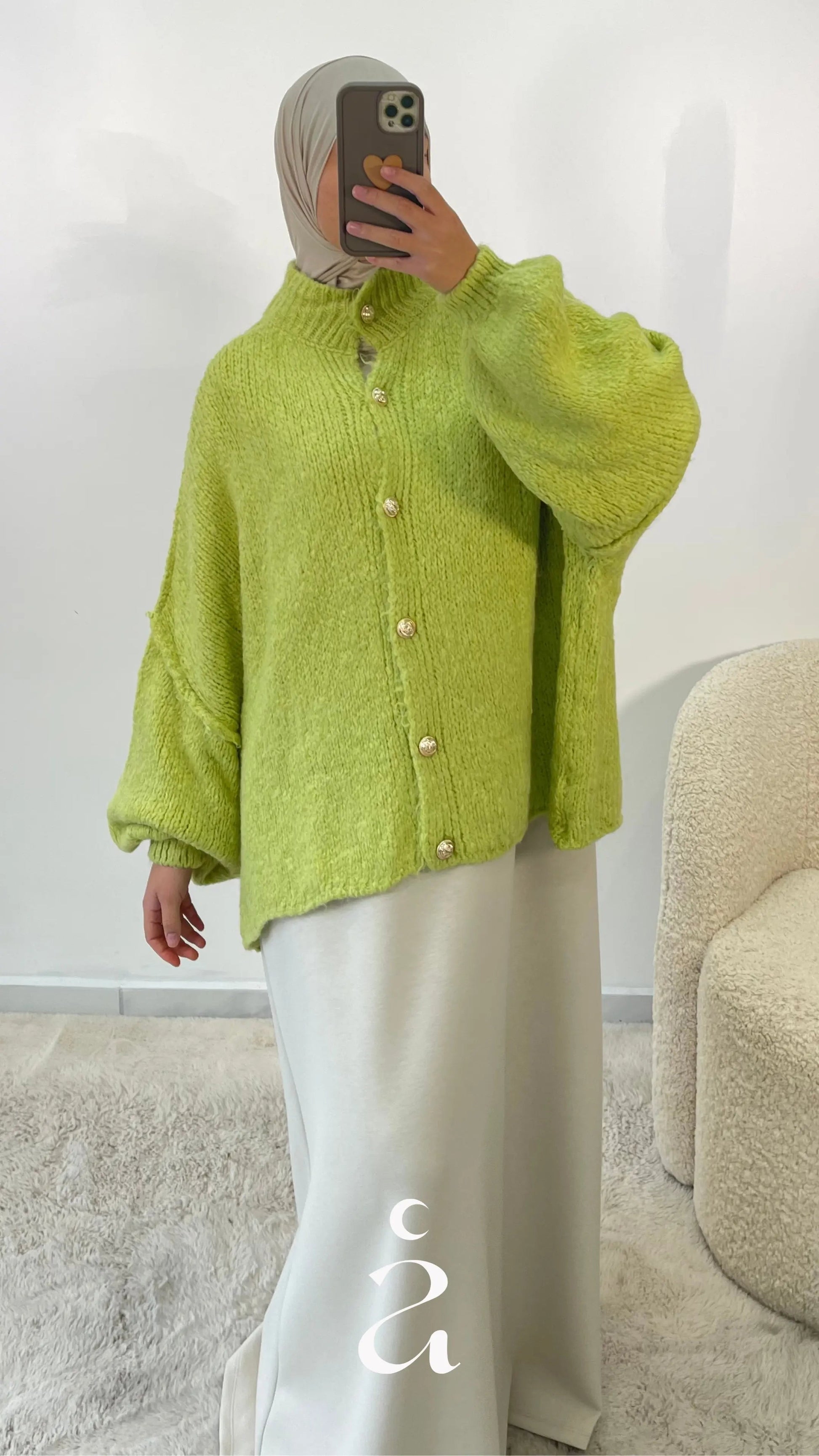 GILET OVERSIZE - BOUTONNIÈRE