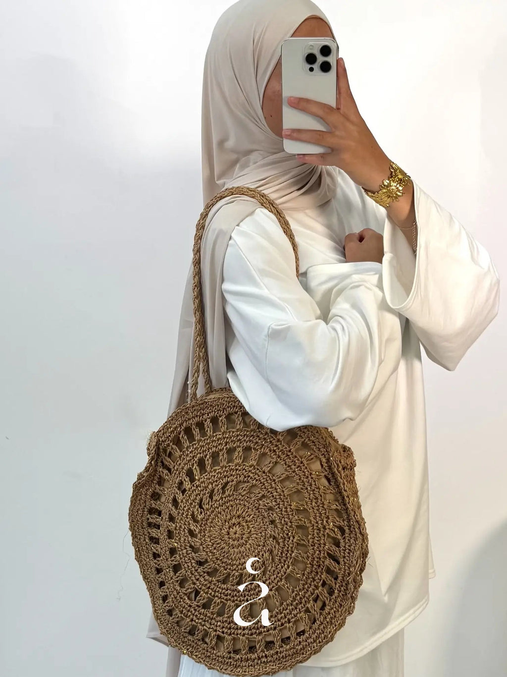 SAC MACRAMÉ ROND - ZAMANE