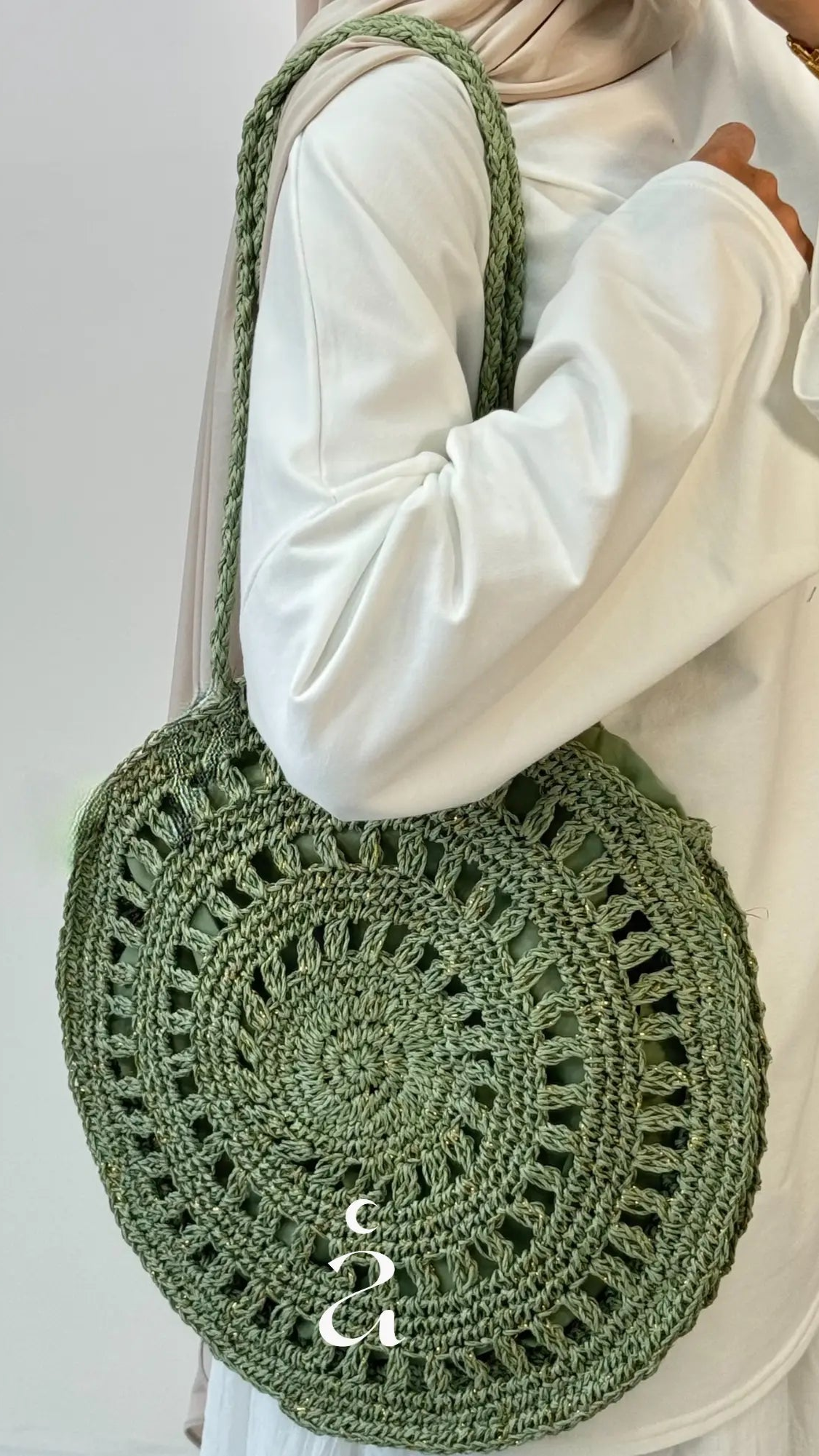 SAC MACRAMÉ ROND - ZAMANE
