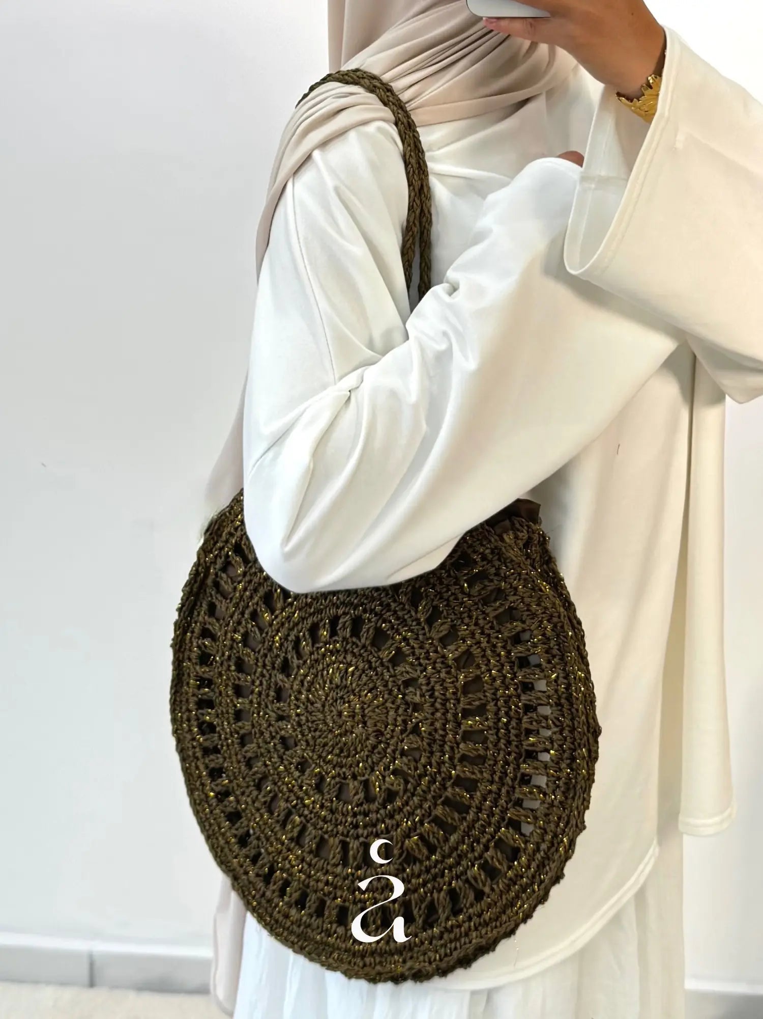 SAC MACRAMÉ ROND - ZAMANE